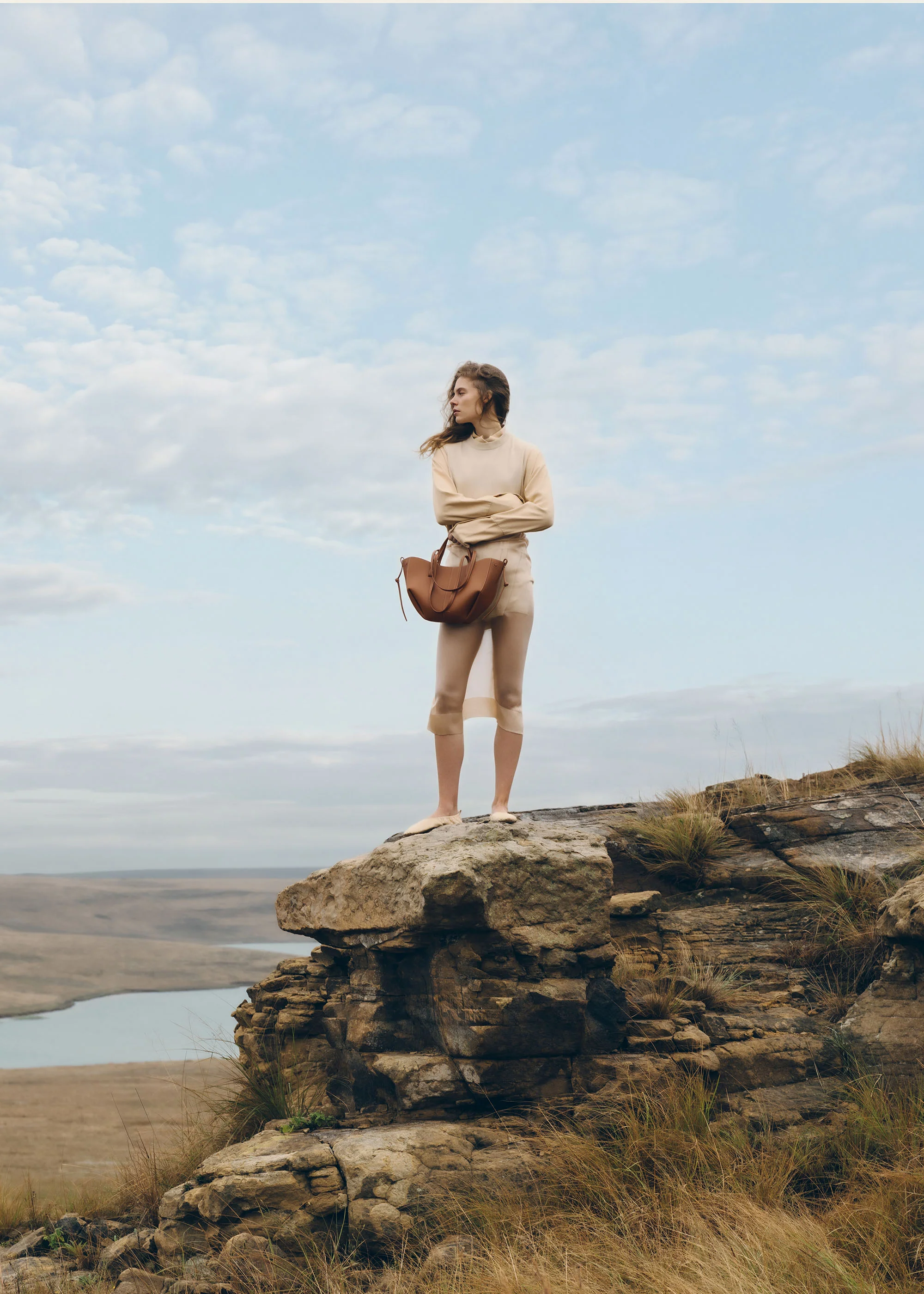 Cyme Mini - Camel Genarbtes Leder - Image 4
