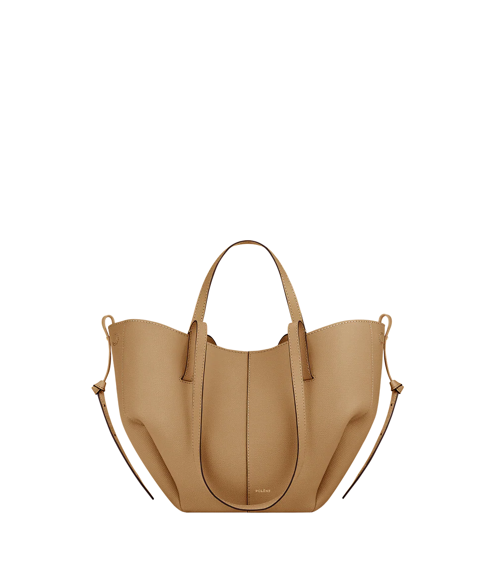 Cyme Mini - Ocker Genarbtes Leder