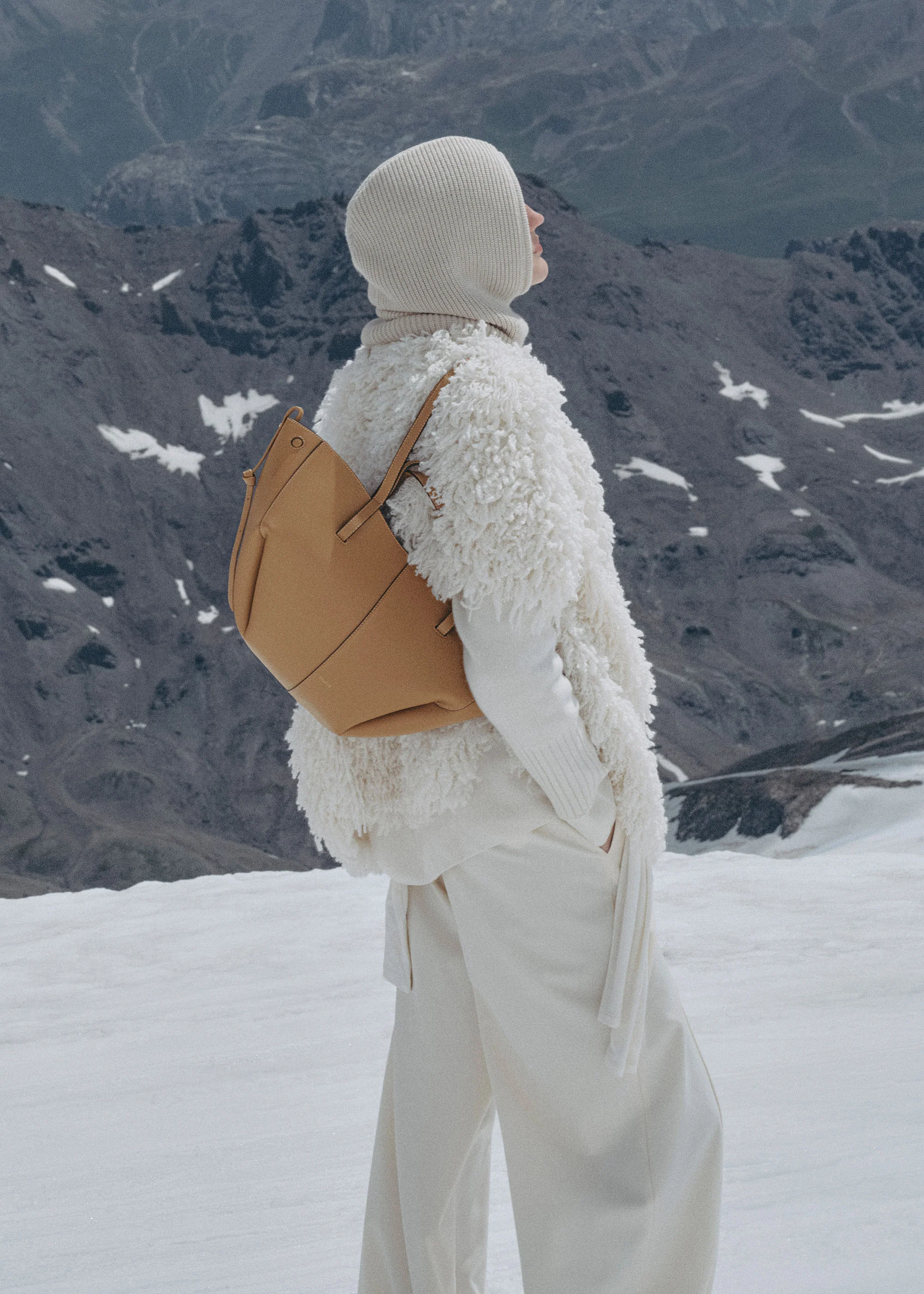 Cyme Mini - Ocker Genarbtes Leder - Image 2