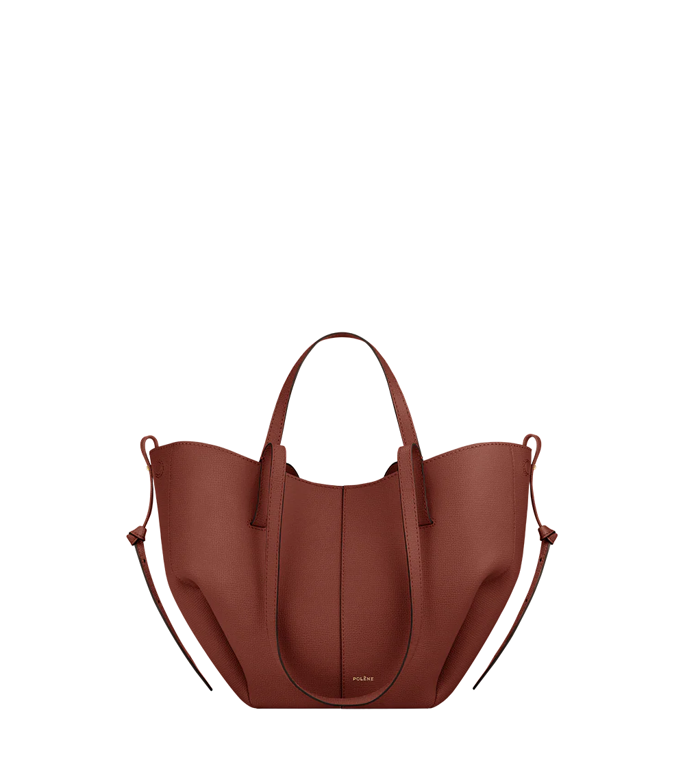 Cyme Mini - Rote Tonerde Genarbtes Leder