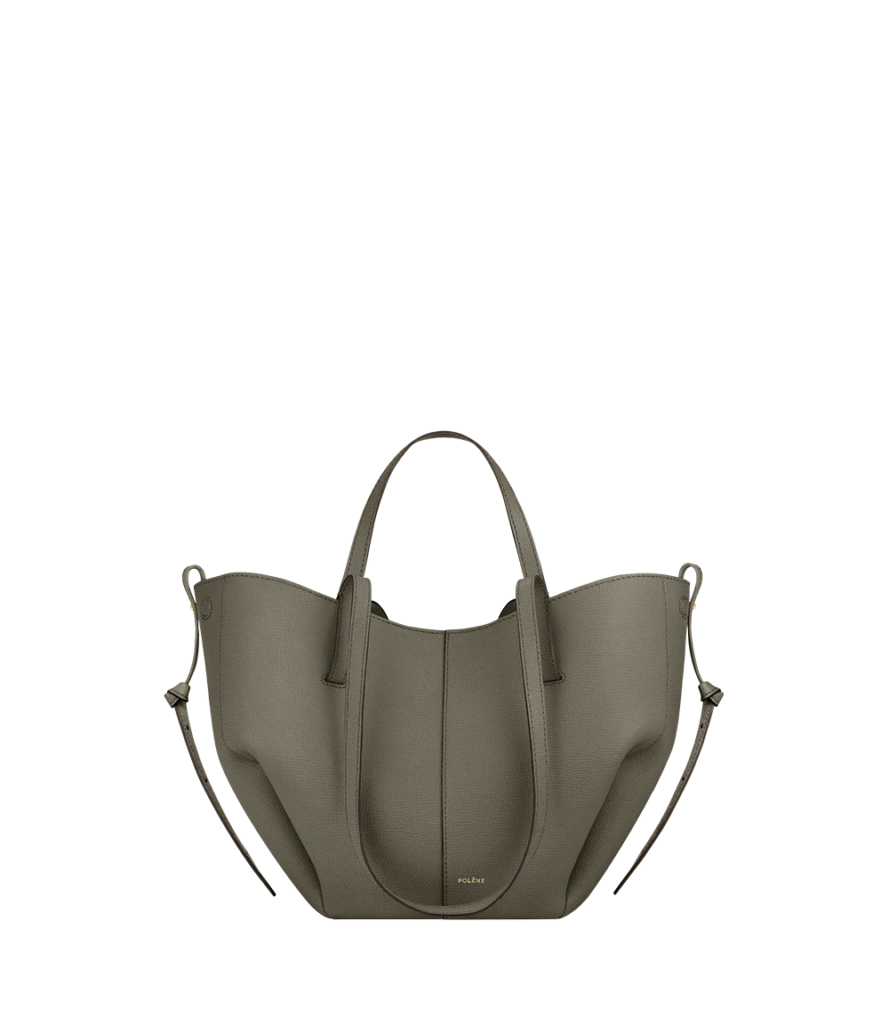 Cyme Mini - Rauchgrün Genarbtes Leder