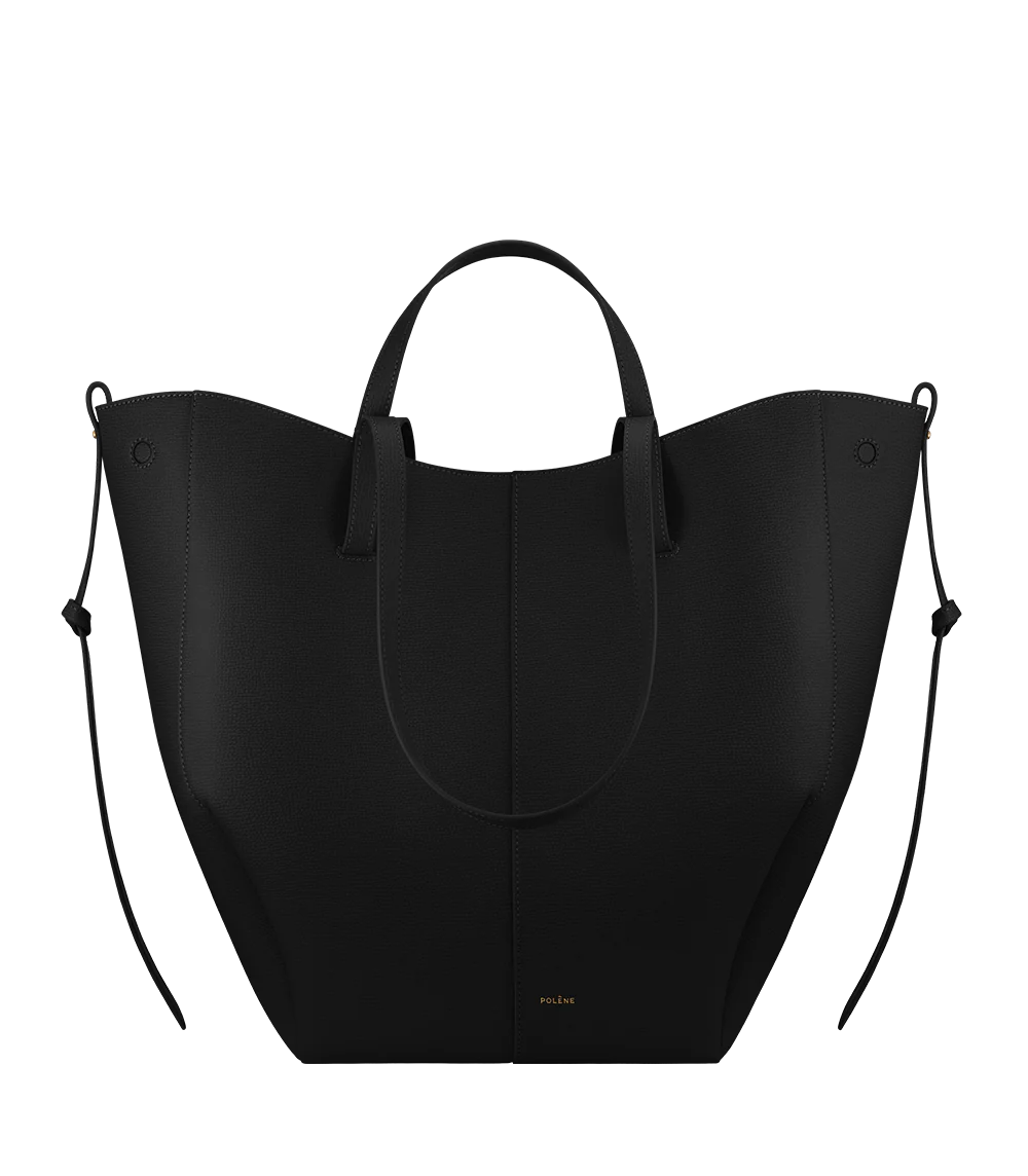 Cyme Tote - Schwarz Genarbtes Leder