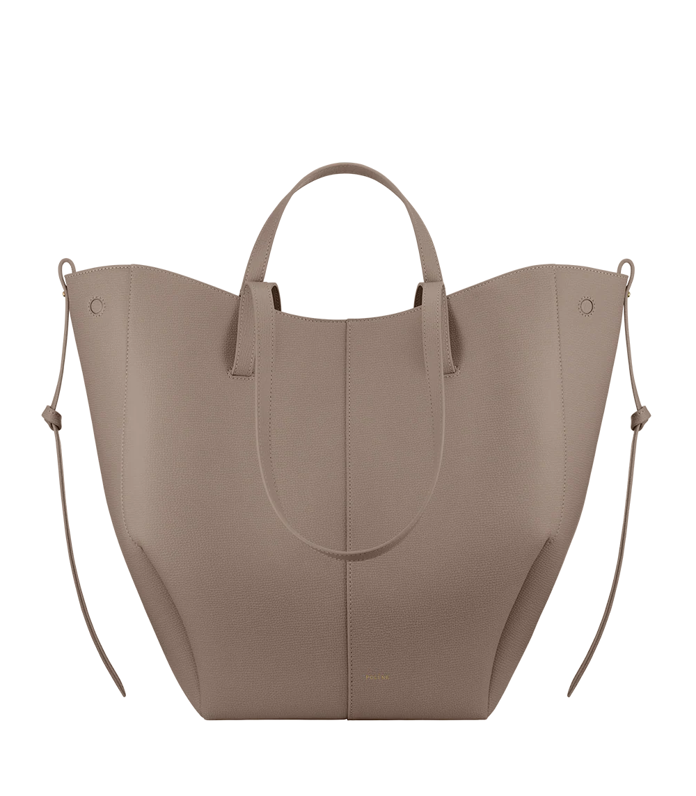 Cyme Tote - Taupe Genarbtes Leder