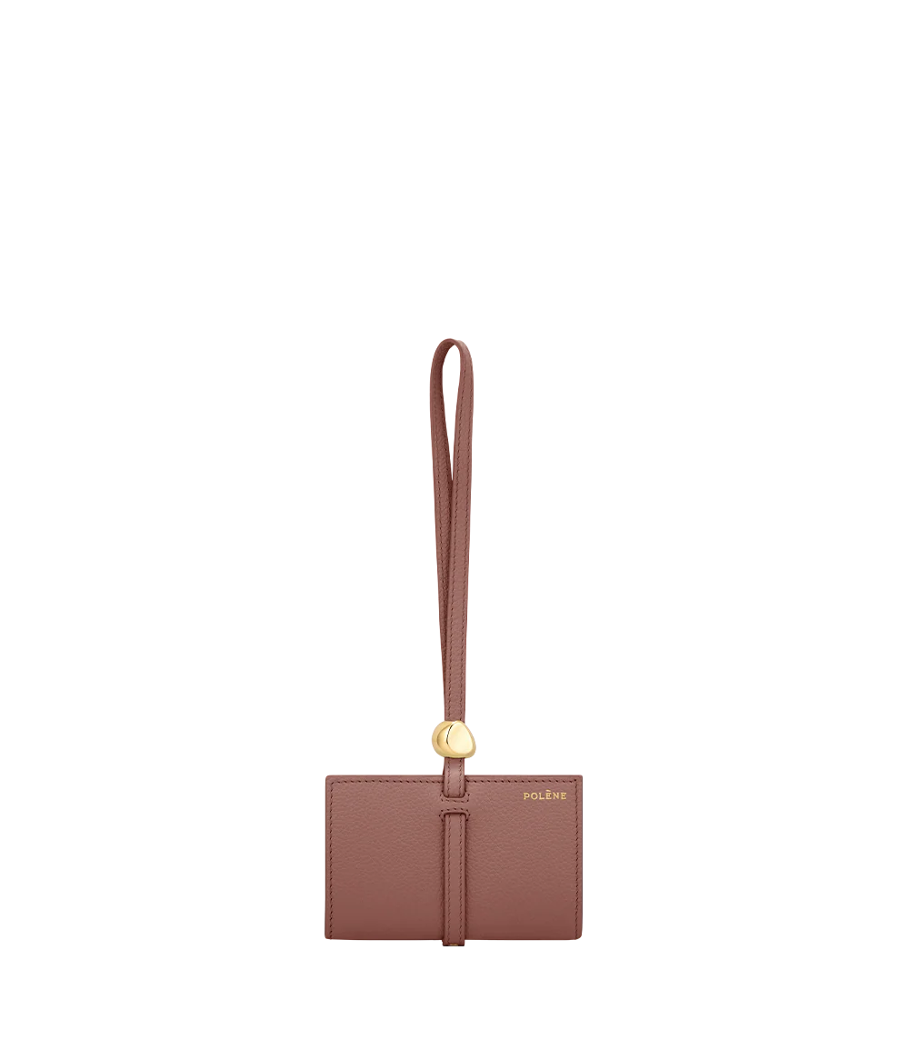 Kartenetuis Kayé - Duo Blush Genarbtes Leder