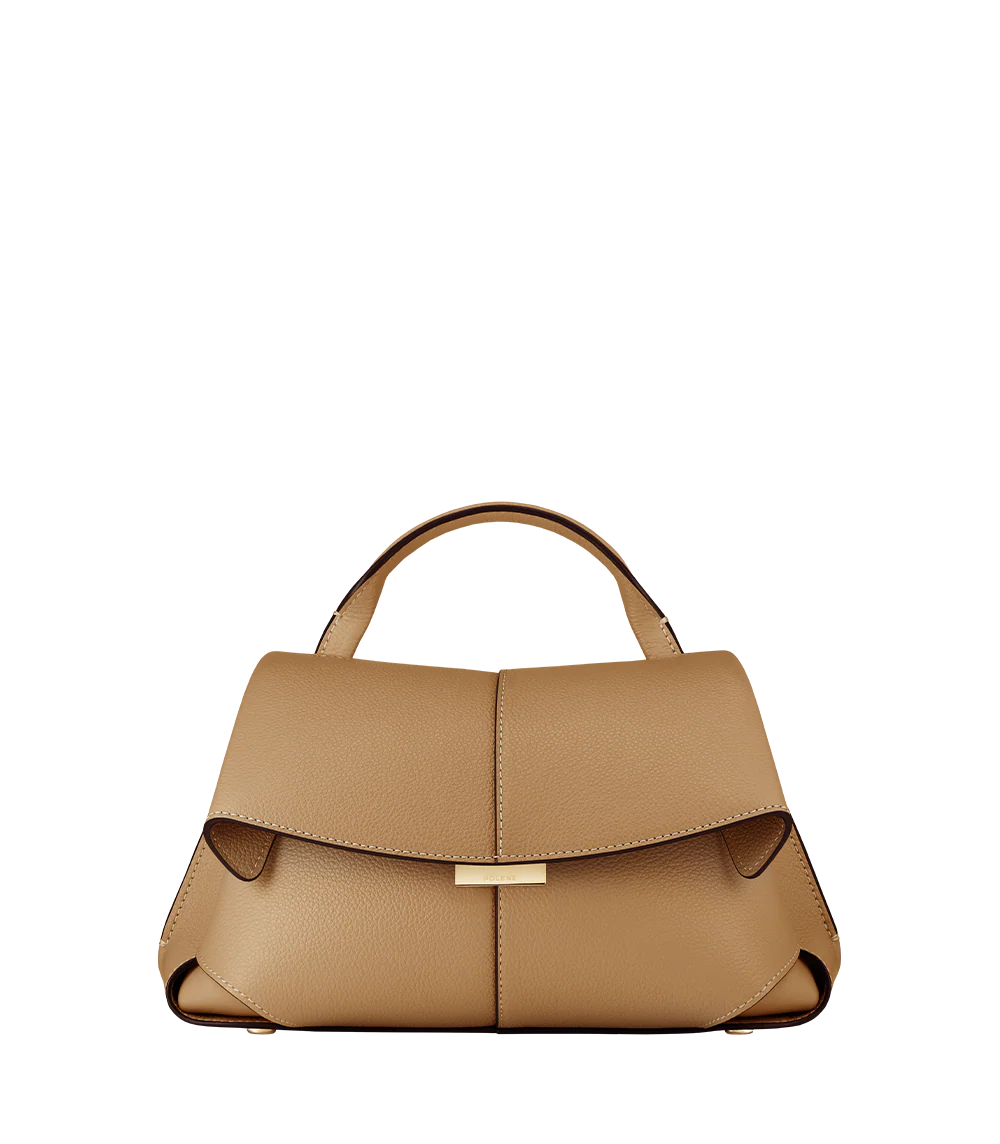 Mokki Mini - Ocker Genarbtes Leder