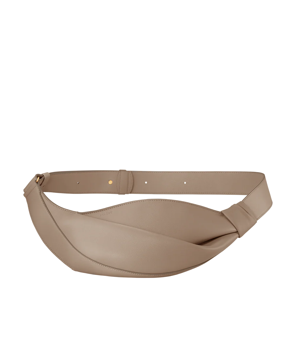 Neyu - Taupe Glattes Leder